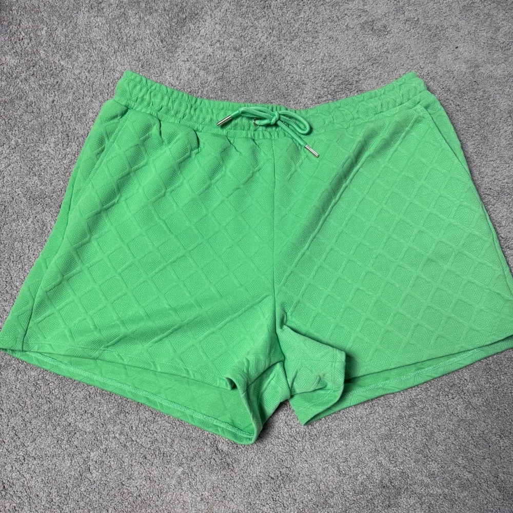 NEW Mary Square Women's XL Green Clarie Shorts Cozy Resort Wear